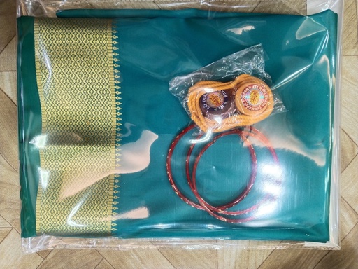 Blue Blouse Sumangali set